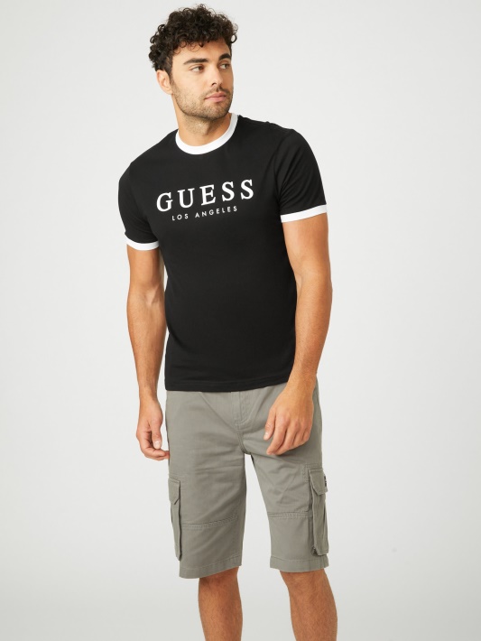 Atspėkite Kirk Logotipą Crew Tee Jet Black