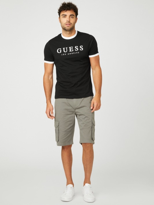 Atspėkite Kirk Logotipą Crew Tee Jet Black