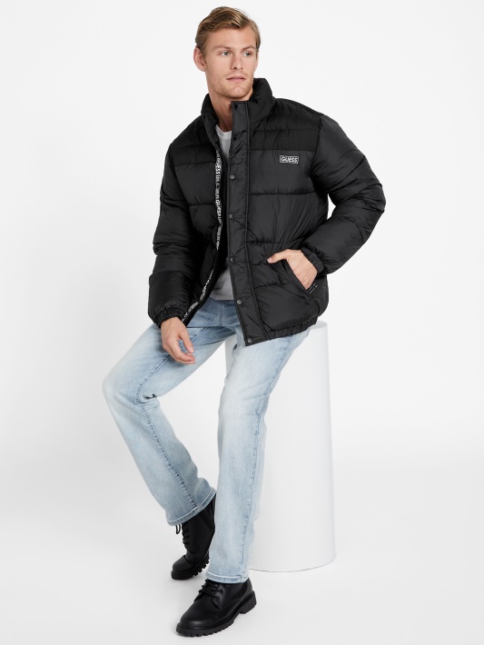 Eko Ralph Puffer Striukė Jet Black Spėjimas