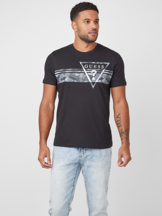 Pekah Camo-print Logotipas Tee Jet Juodas Spėjimas
