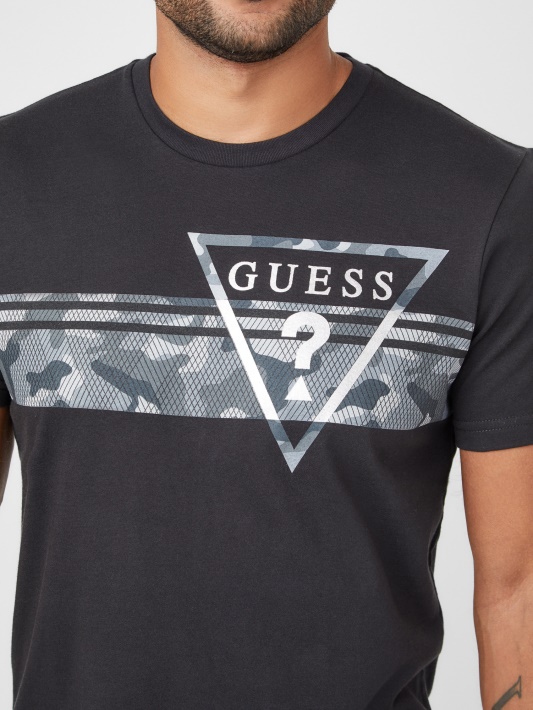 Pekah Camo-print Logotipas Tee Jet Juodas Spėjimas