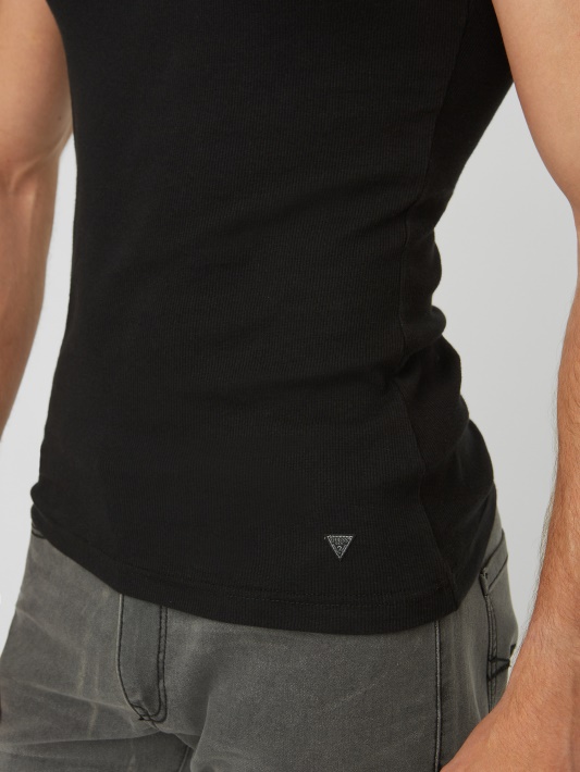 Atspėk Jet Black Bradford Rib Tankas