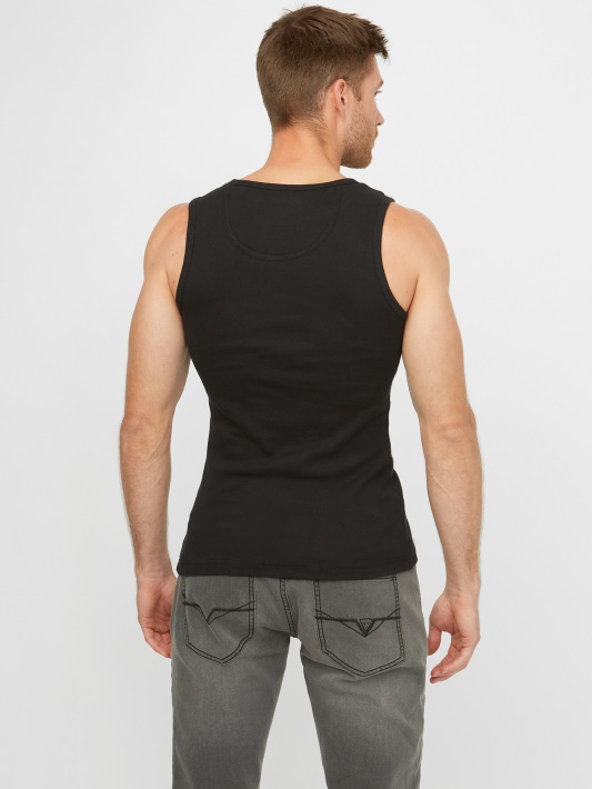 Atspėk Jet Black Bradford Rib Tankas