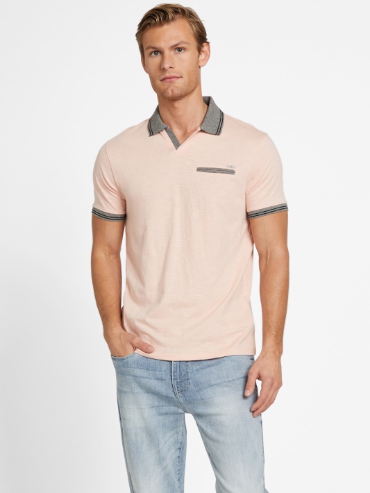 Denverio Johnny Pocket Polo Garų Rožė Spėjimas
