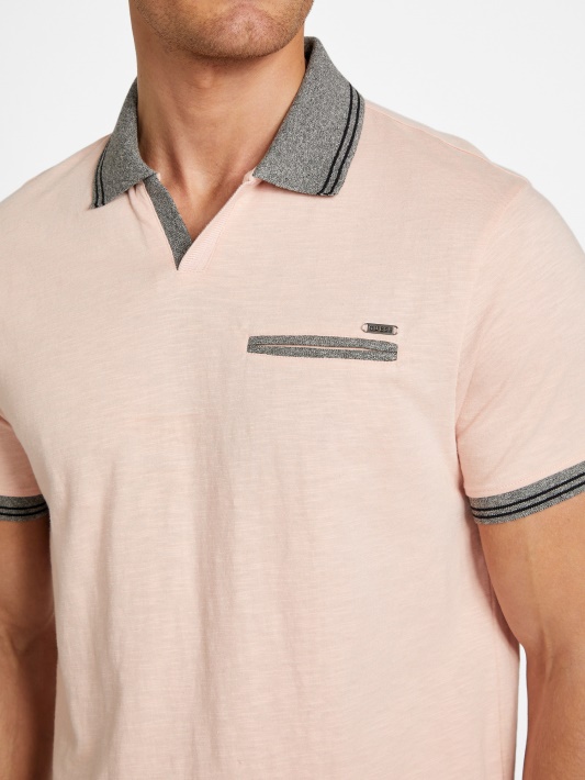 Denverio Johnny Pocket Polo Garų Rožė Spėjimas