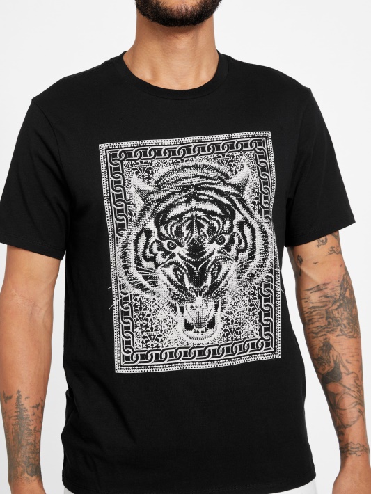 Jet Black Atspėti Eco Kobbs Crewneck Marškinėliai