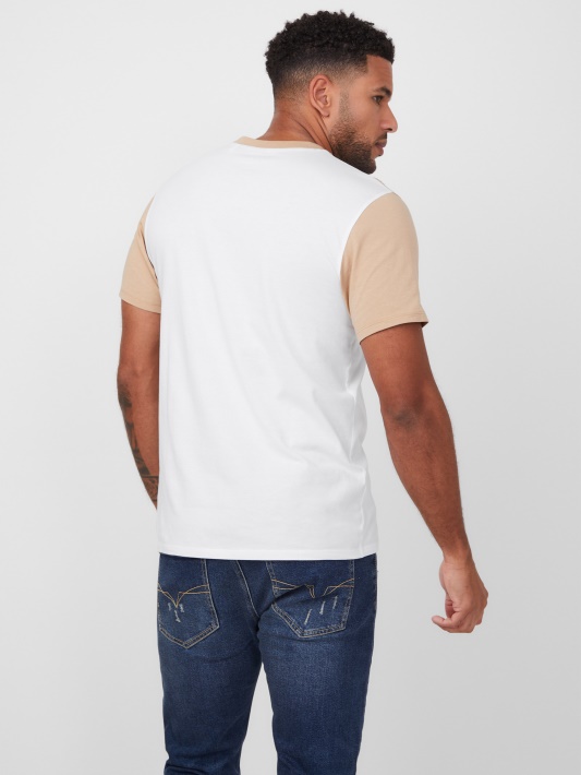 Chino Davion Spalvotas Blokas Logotipas Tee Spėjimas