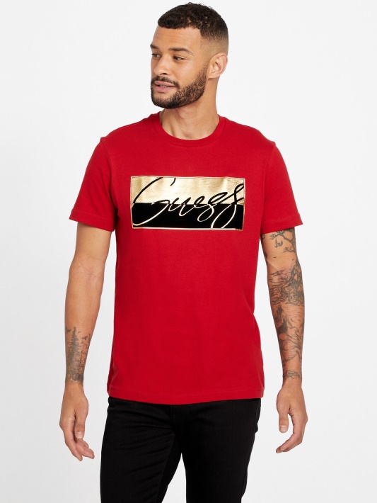 Nivellen Logo Tee Varsity Raudonas Spėjimas
