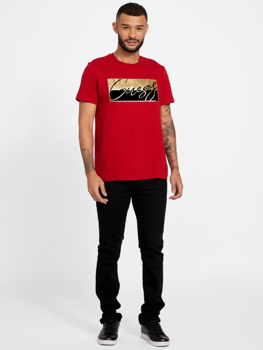 Nivellen Logo Tee Varsity Raudonas Spėjimas