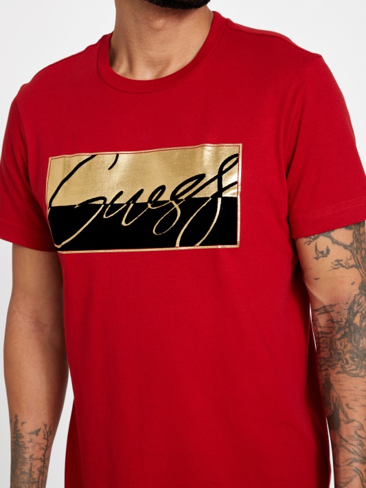 Nivellen Logo Tee Varsity Raudonas Spėjimas