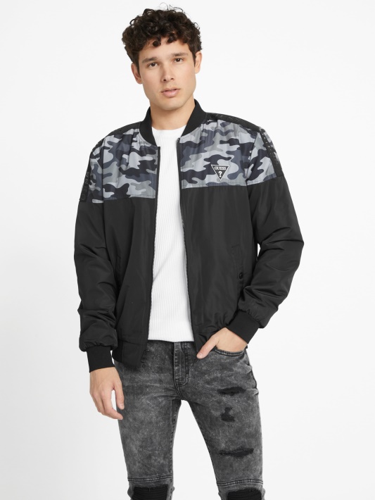 Ekologiška Kilpinė Skrydžio Striukė Guess Camo Multi