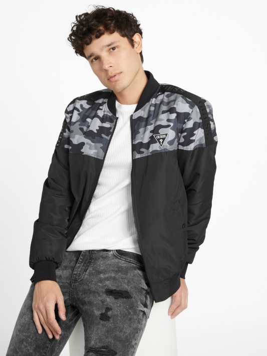 Ekologiška Kilpinė Skrydžio Striukė Guess Camo Multi