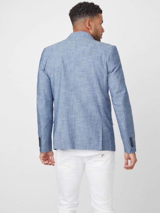 Sanders Chambray švarkas Indigo Spėjimas