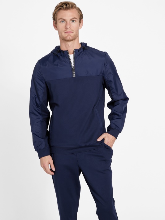 Takoda Hoodie Guess Juodai Mėlyna