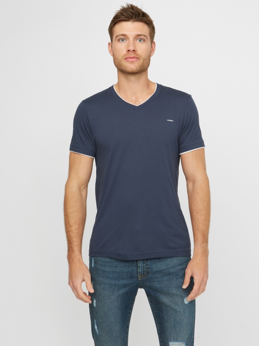 Atspėti Armin V-neck Marškinėliai Indigo Džinsai