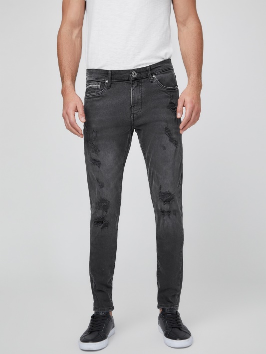 Jonah Modern Skinny Jeans Atspėti Juoda Sunaikinti