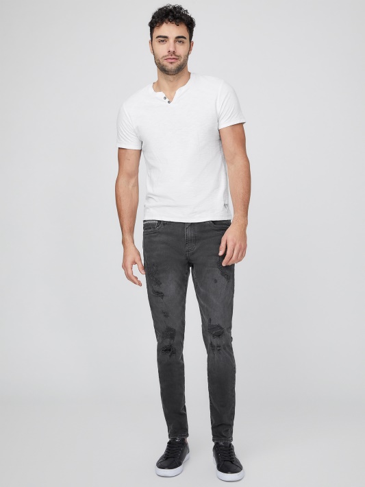Jonah Modern Skinny Jeans Atspėti Juoda Sunaikinti
