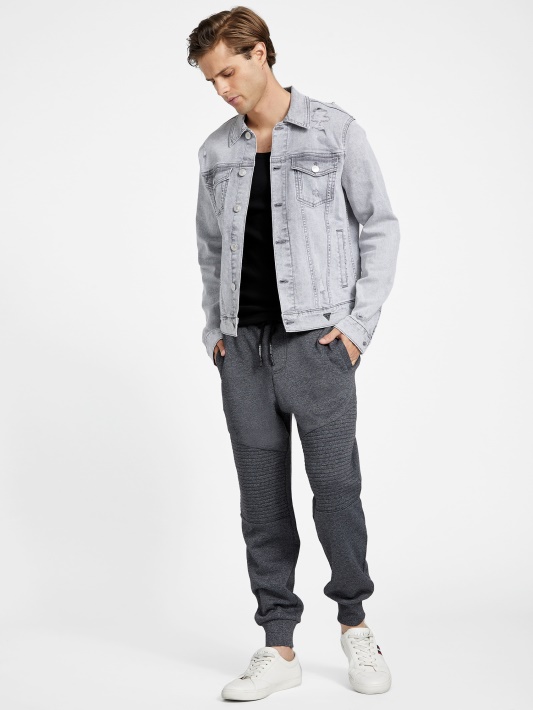 Jet Juodi Kelių Atspėti Marlono Vilnos Moto Joggers