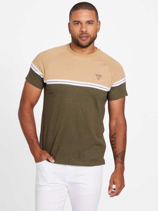 Atspėkite Eco Kido Color-block Tee Alyvuogių Rytą