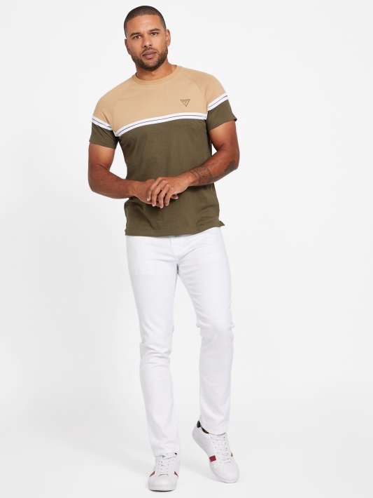 Atspėkite Eco Kido Color-block Tee Alyvuogių Rytą