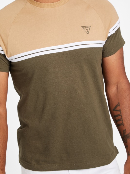 Atspėkite Eco Kido Color-block Tee Alyvuogių Rytą