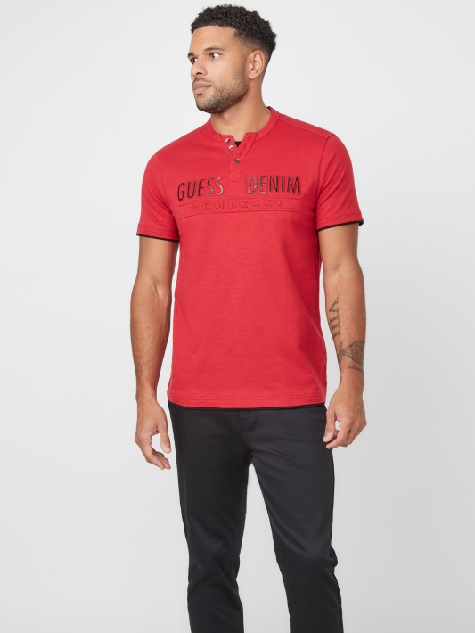 Edgar Henley Tee Spėti Varsity Raudona