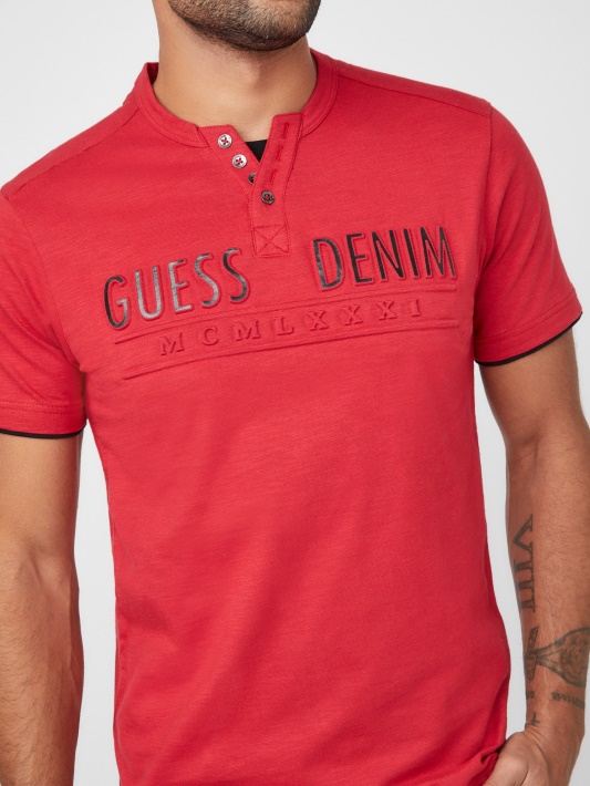 Edgar Henley Tee Spėti Varsity Raudona