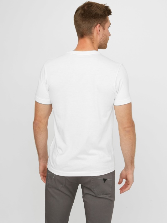 Armin V-neck Marškinėliai Grynai Baltas Spėjimas