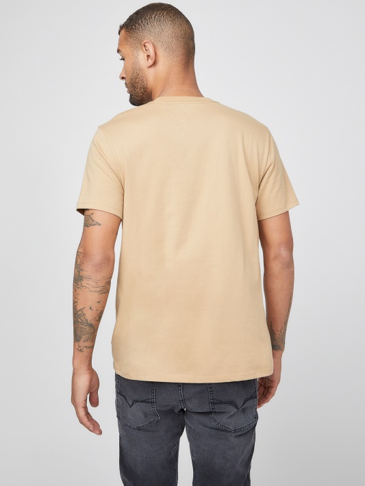 Skrudinta Taupe Greg Folija Logotipas Tee Spėjimas