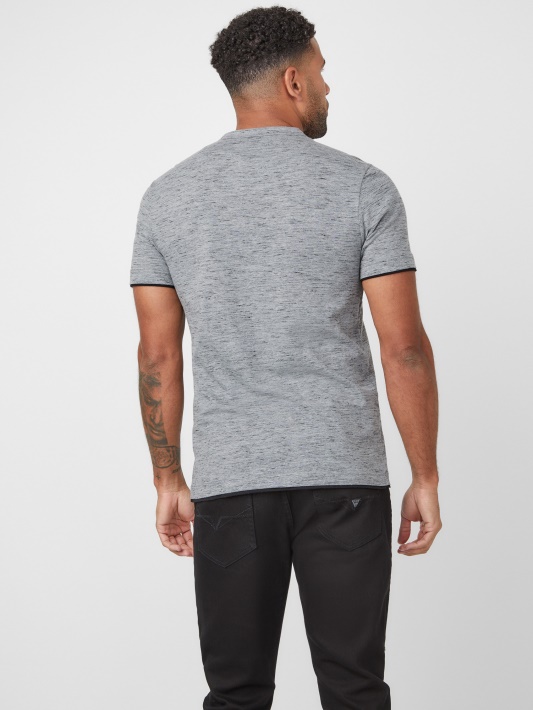 Edgar Marled Henley Tee Atspėti Vidutinio Anglies Viržių