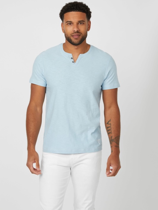 Wedgewood Blue Eco Ricky Split Tee Spėjimas