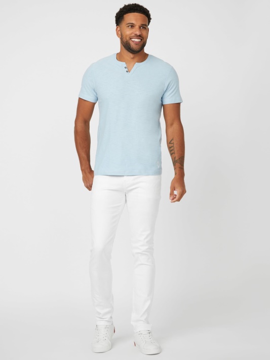 Wedgewood Blue Eco Ricky Split Tee Spėjimas