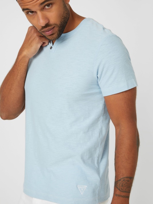 Wedgewood Blue Eco Ricky Split Tee Spėjimas