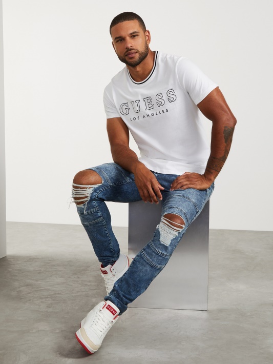 Zade ūda Crewneck Marškinėliai Grynai Baltas Spėjimas