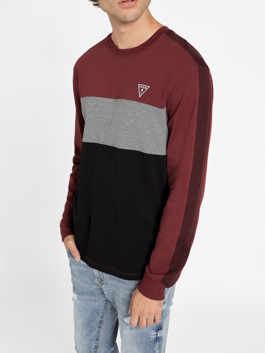 Marmont Red Multi Eco Arto Color-block Crewneck Megztinis Spėjimas