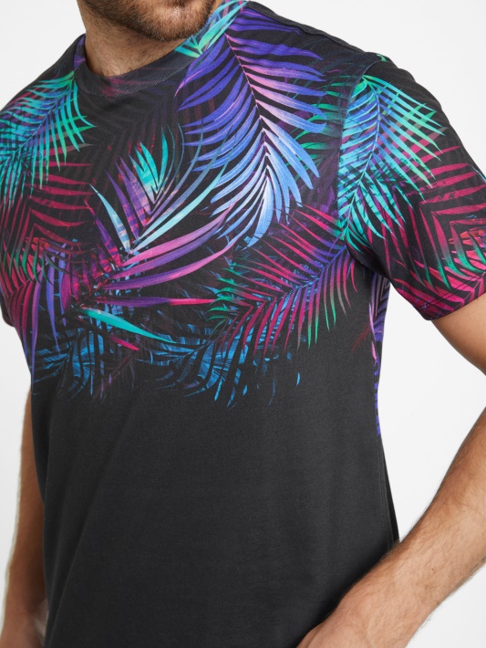 Blain Graphic Tee Jet Black Spėjimas
