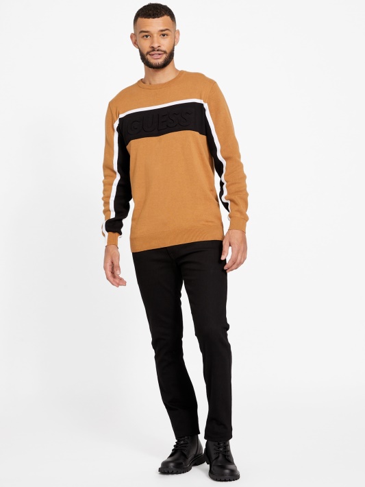Atspėti Rowe Color-block Megztinis Rudas Topazas