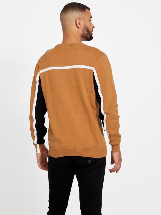 Atspėti Rowe Color-block Megztinis Rudas Topazas