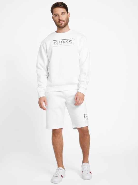 Hartley Crewneck Megztinis Grynas Baltas Spėjimas