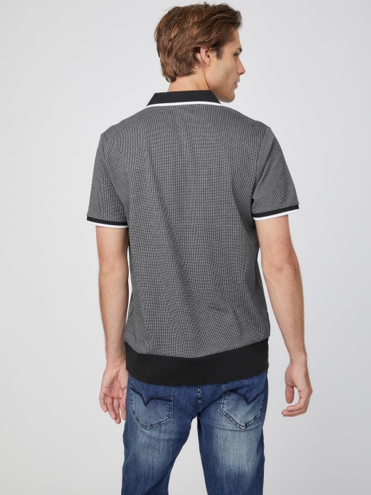 Skalikai Ketvirčio Užtrauktuku Johnny Polo Atspėti Jet Black Multi