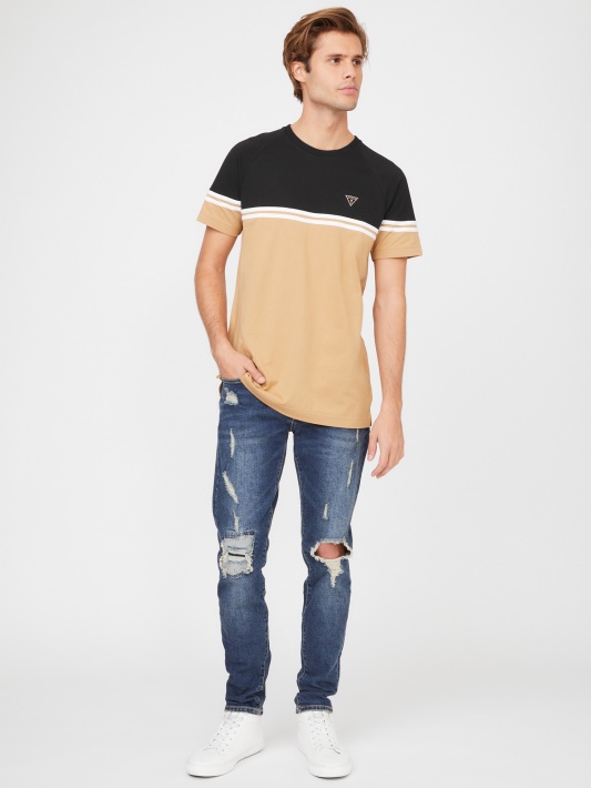 Skrudinta Taupe Kido Color-block Tee Spėjimas