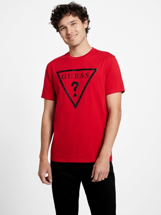 Erikk Logo Tee Varsity Red Spėti