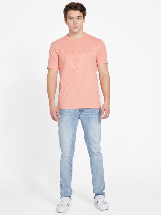 Sun Florid Guess Logotipas Crewneck Marškinėliai