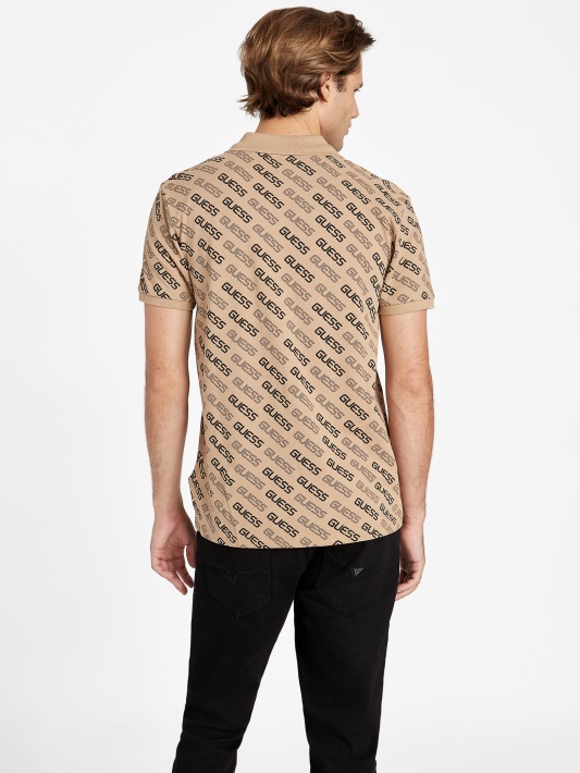 Atspėkite Bronton Logotipą Polo Toasted Taupe