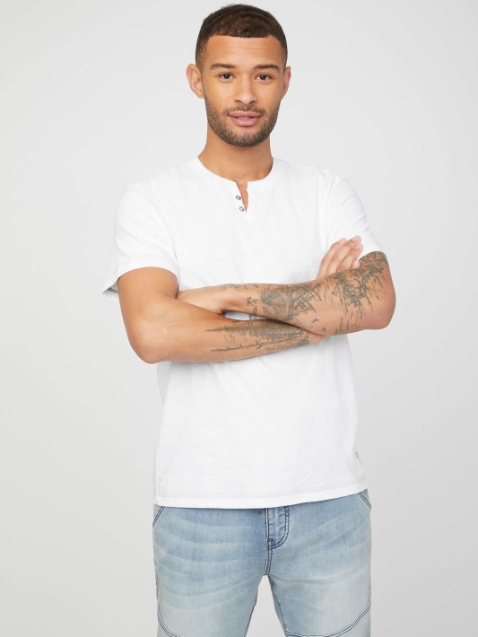 Atspėkite Ekologišką Ricky Split Marškinėlį Grynai Baltas
