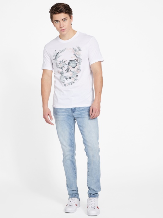 Bantan Crewneck Tee Grynai Baltas Spėjimas