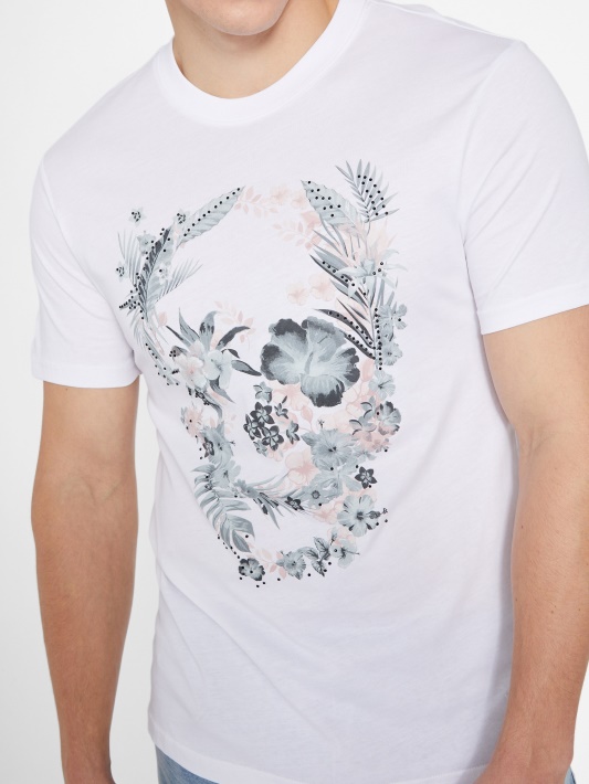 Bantan Crewneck Tee Grynai Baltas Spėjimas
