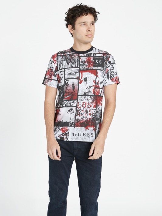 Atspėti Juoda Kelių Ronano Koliažas Crewneck Marškinėliai