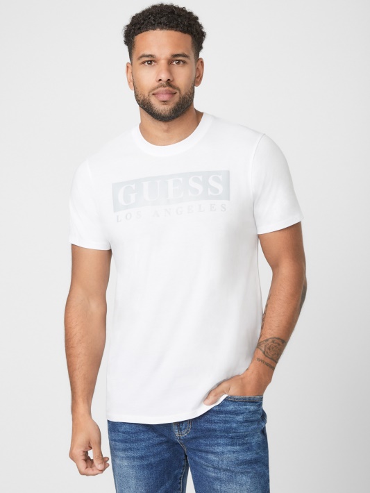 Atspėkite Greg Logotipo Marškinėlį Grynai Baltas