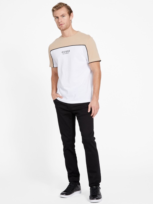 Atspėti Skrudinta Taupe Multi Eco Kilpinė Crewneck Marškinėliai